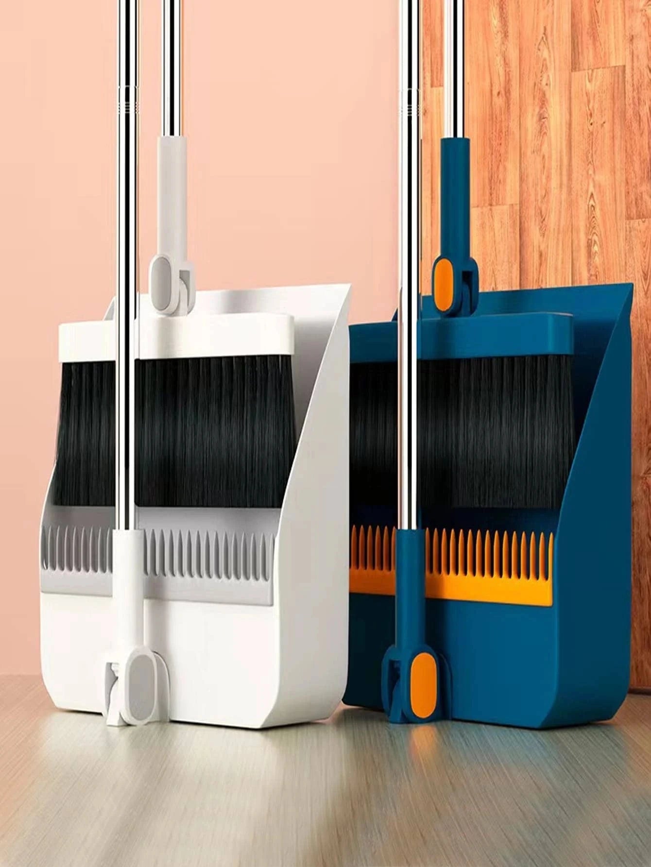 Foldable Broom and Dustpan Set