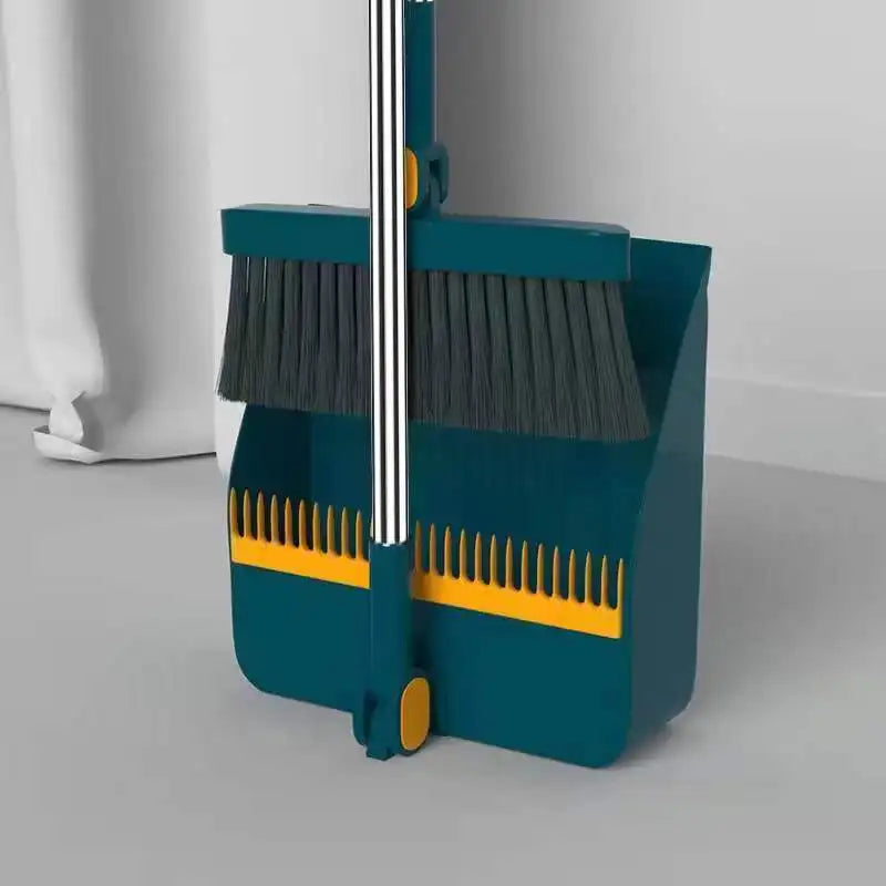 Foldable Broom and Dustpan Set