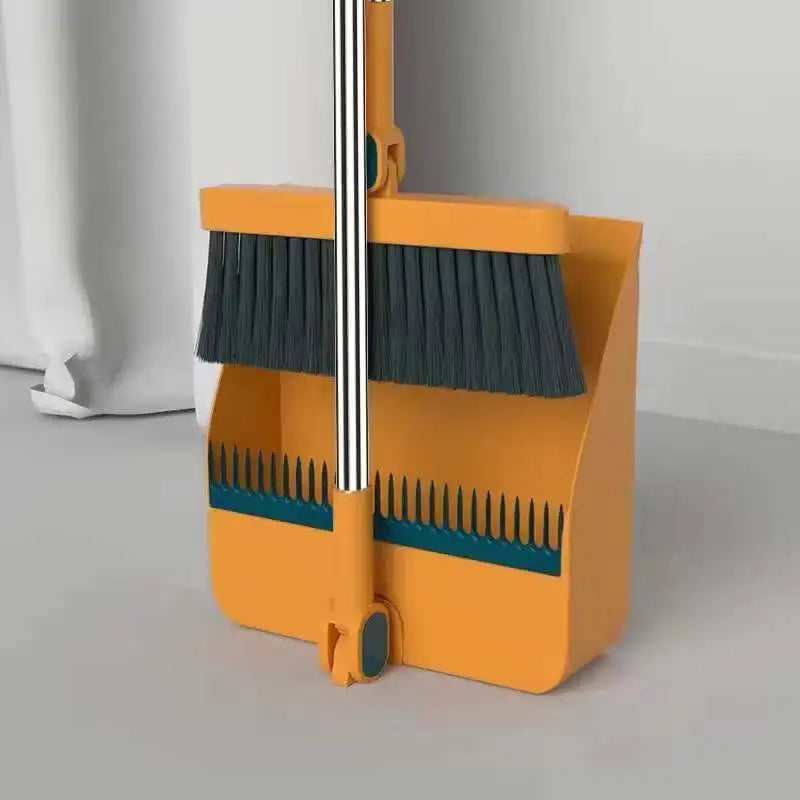 Foldable Broom and Dustpan Set