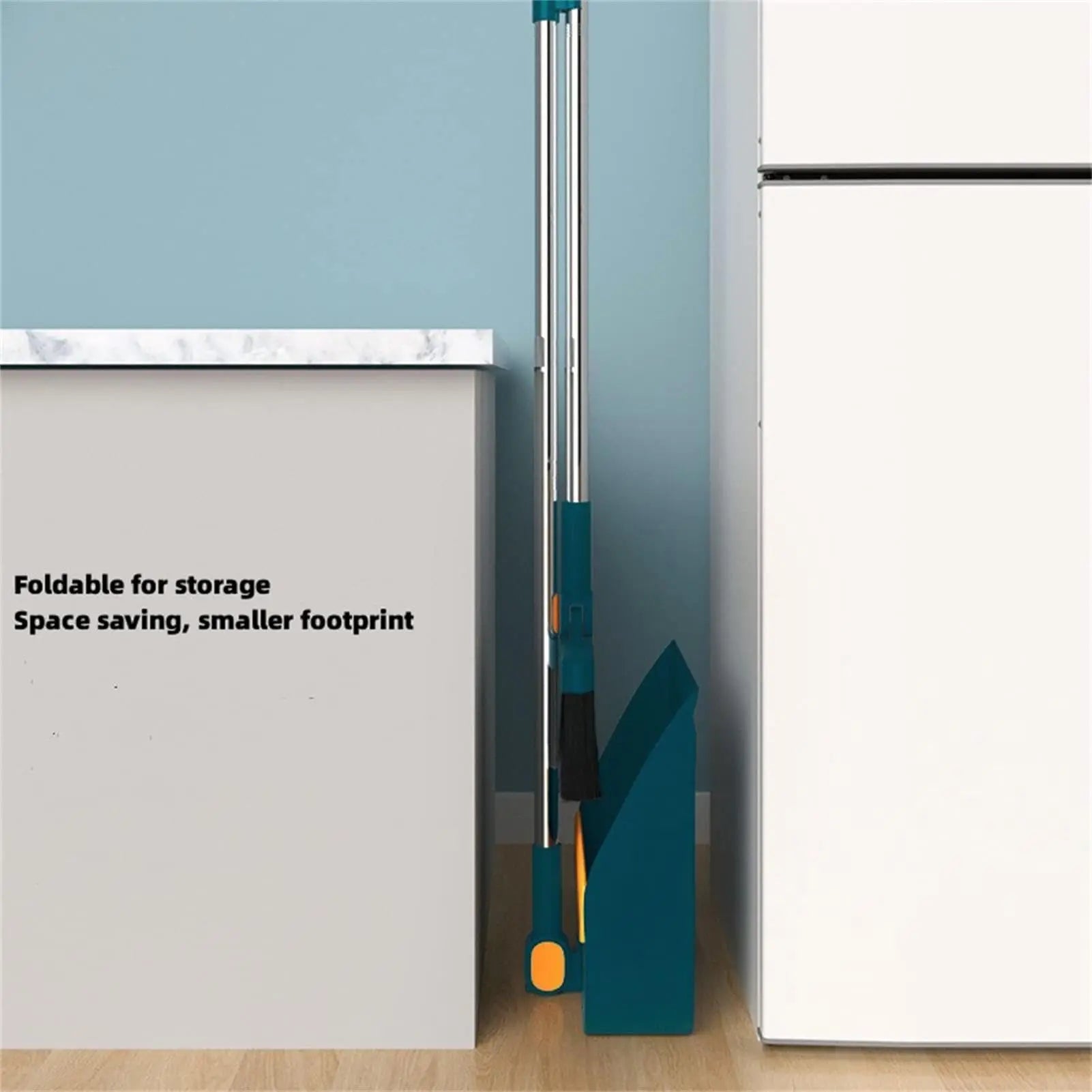 Foldable Broom and Dustpan Set