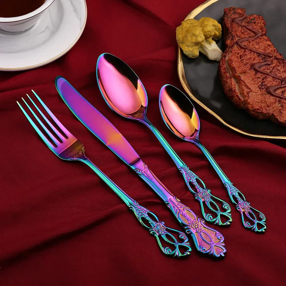 Vintage Cutlery Set 24 Pieces