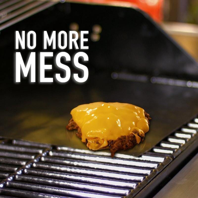 2 Piece Non-Stick Barbecue Grill Mats - No more messy grills!