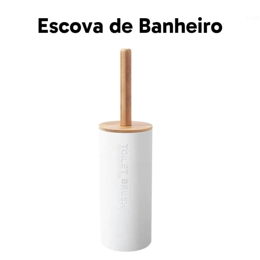 Bamboo Bathroom Accessory Set