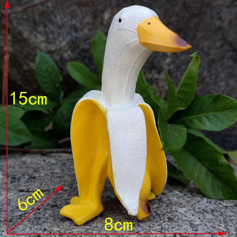 Banana Duck Decorative Figurine