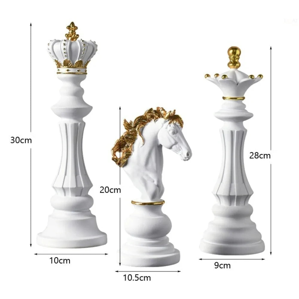 Chess Piece Sculpture 3 Pieces