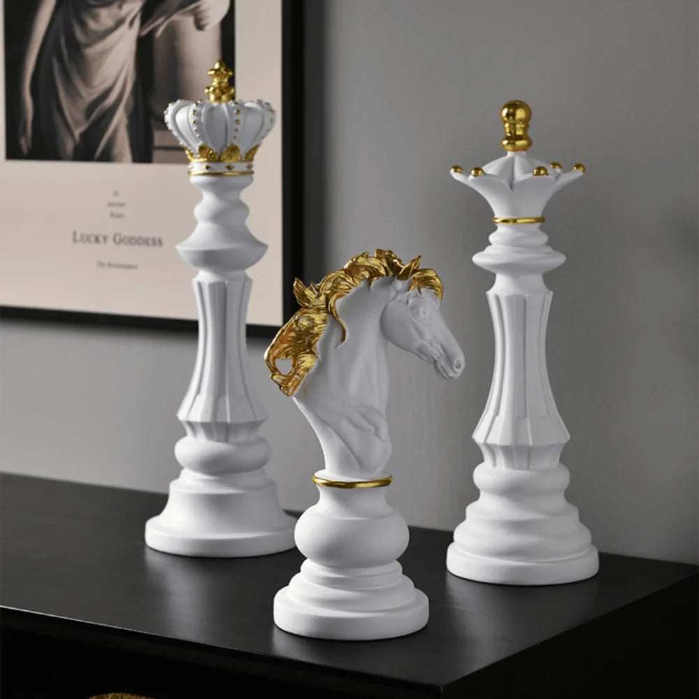 Chess Piece Sculpture 3 Pieces