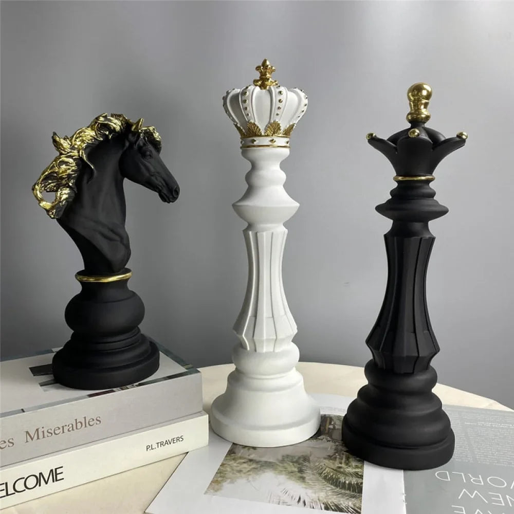 Chess Piece Sculpture 3 Pieces