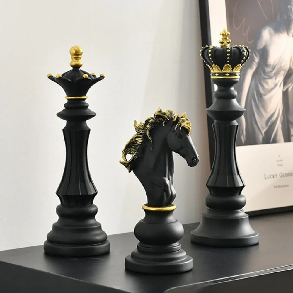 Chess Piece Sculpture 3 Pieces