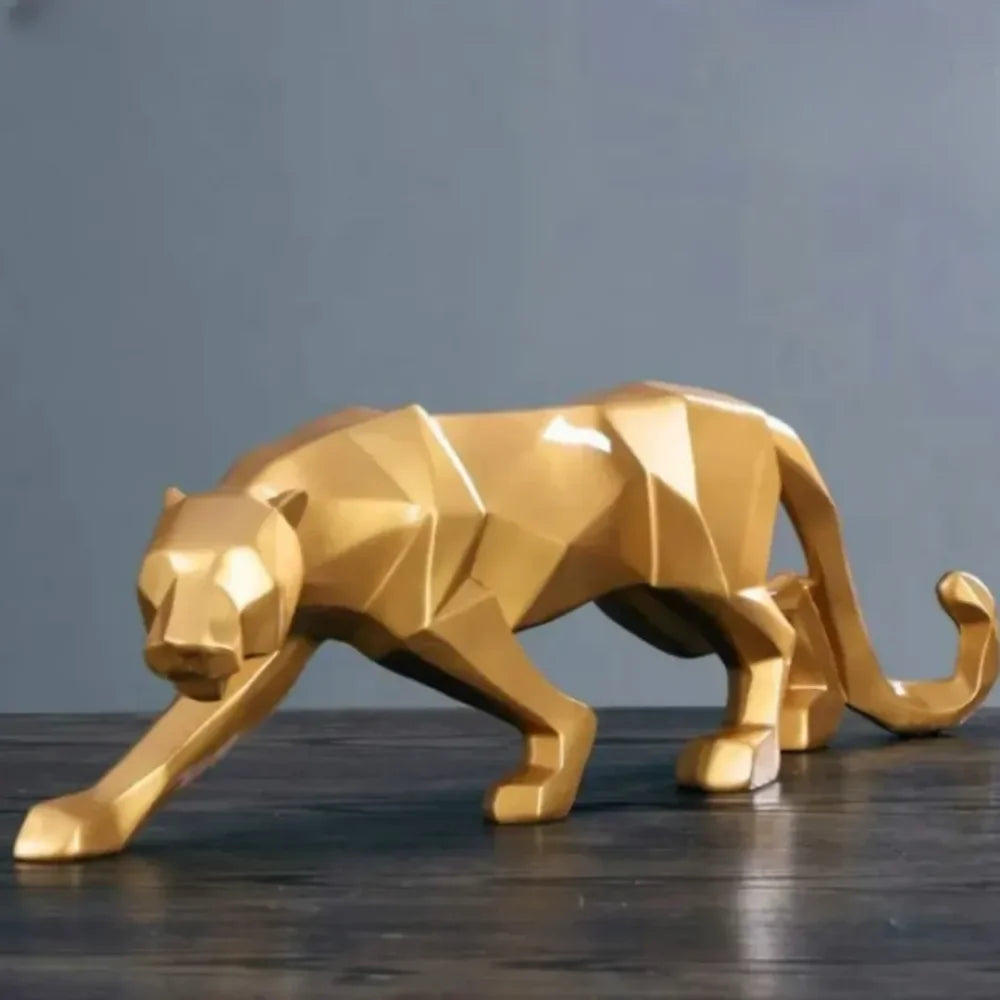 Resin Leopard Statue