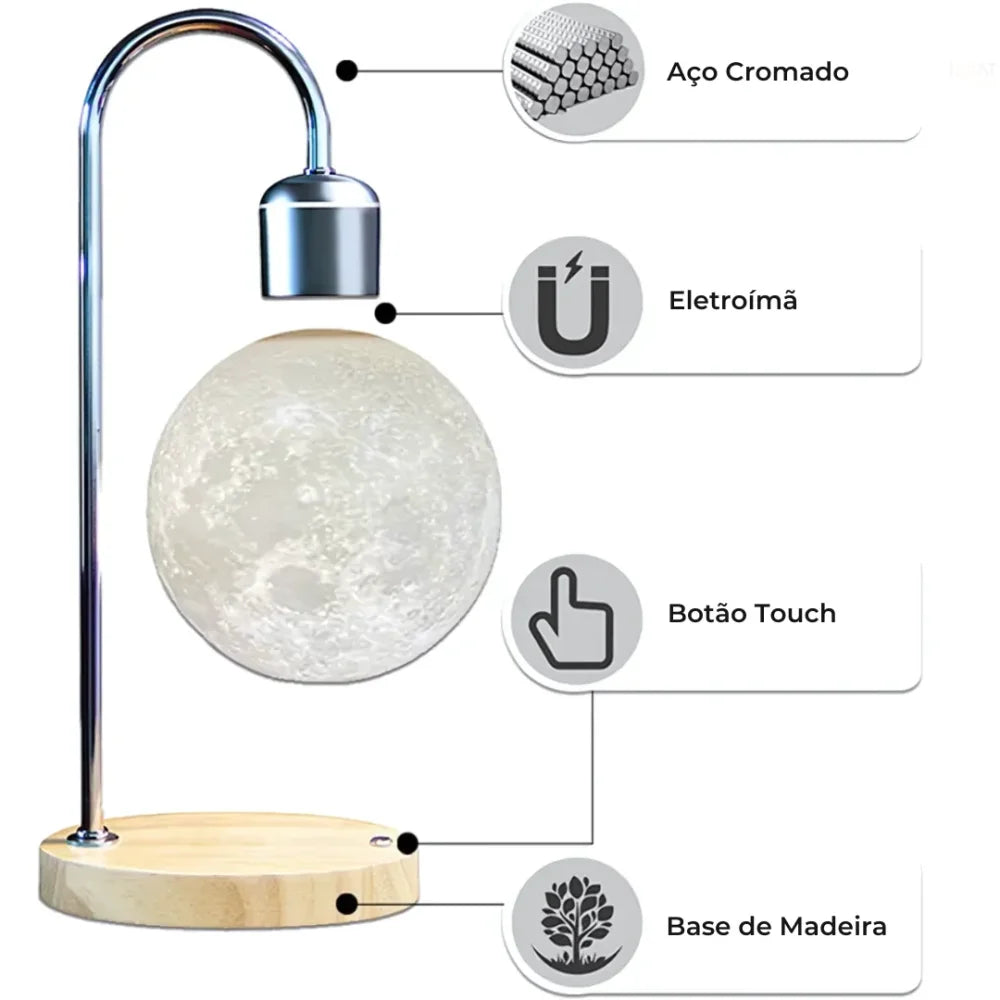 Magnetic Floating Moon Lamp