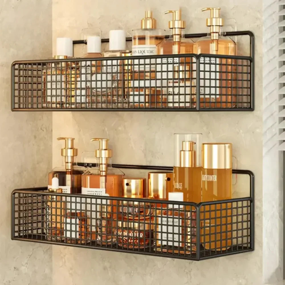 Double Aluminum Bathroom Shelf