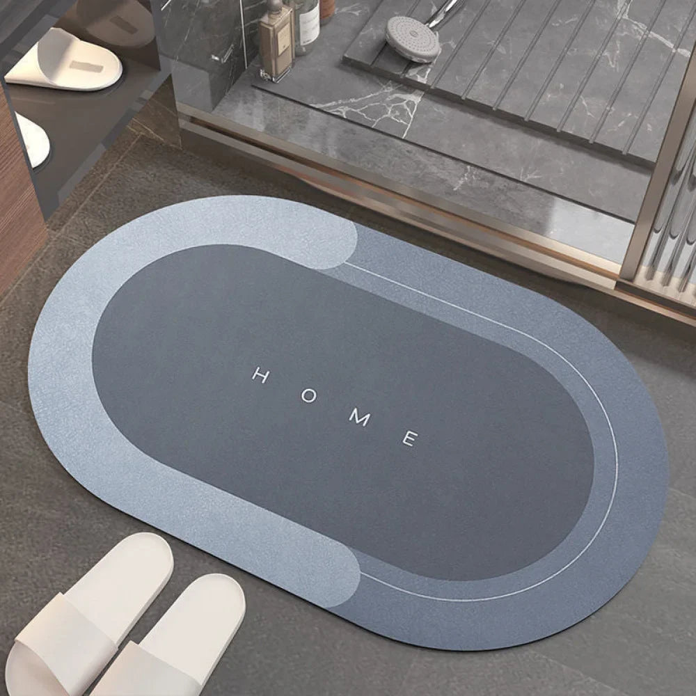 Absorbent Bath Mat Dries Quickly and Odorlessly